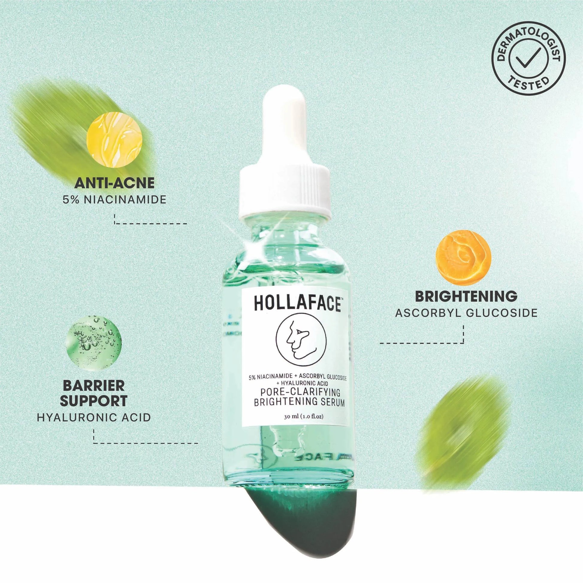 Hollaface Pore-Clarifying Brightening Serum (5% Niacinamide + Ascorbyl Glucoside) (Blueprint Edition)