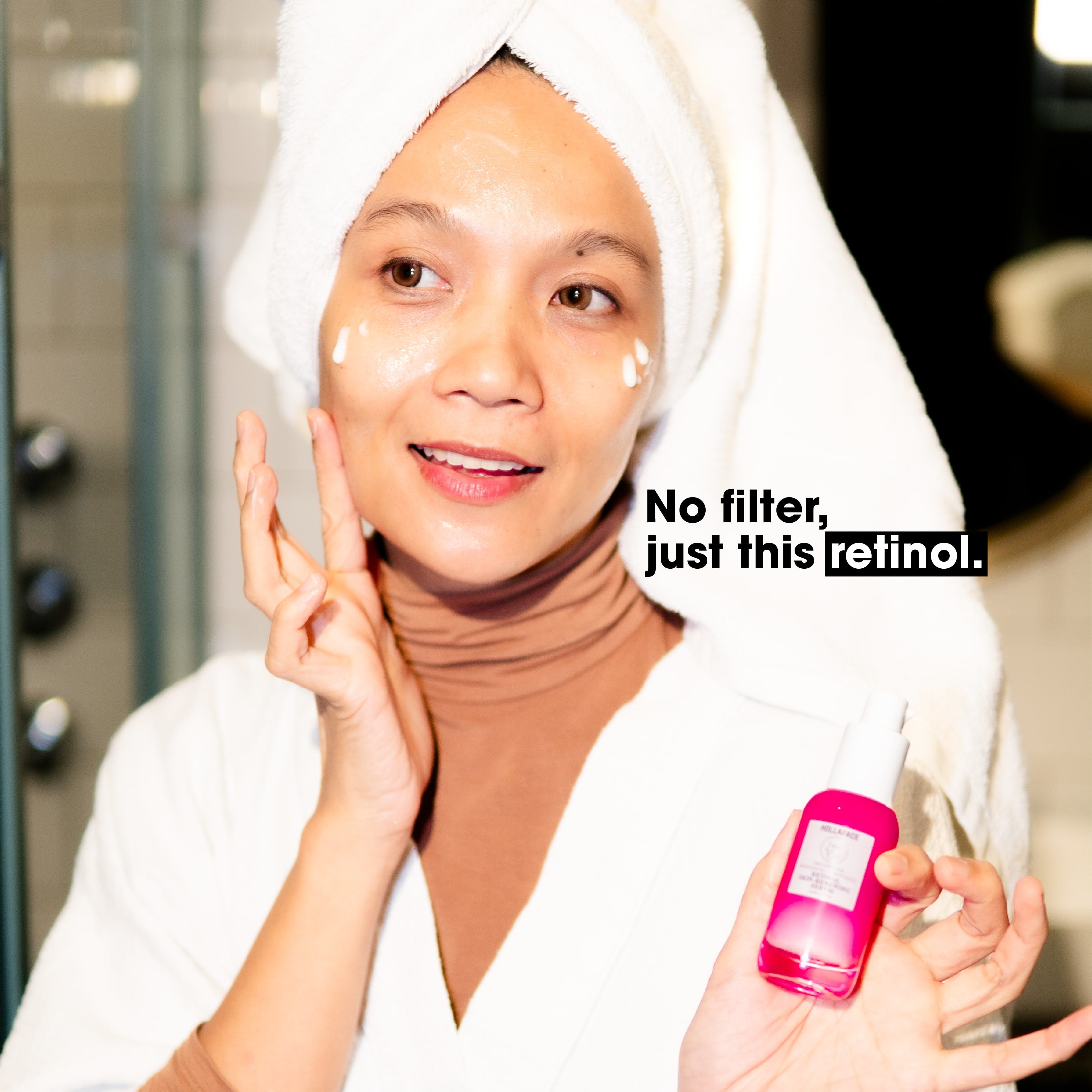 Hollaface Retinol Skin-Renewing Serum (with Bakuchiol + Peptides) (Pro Edition)