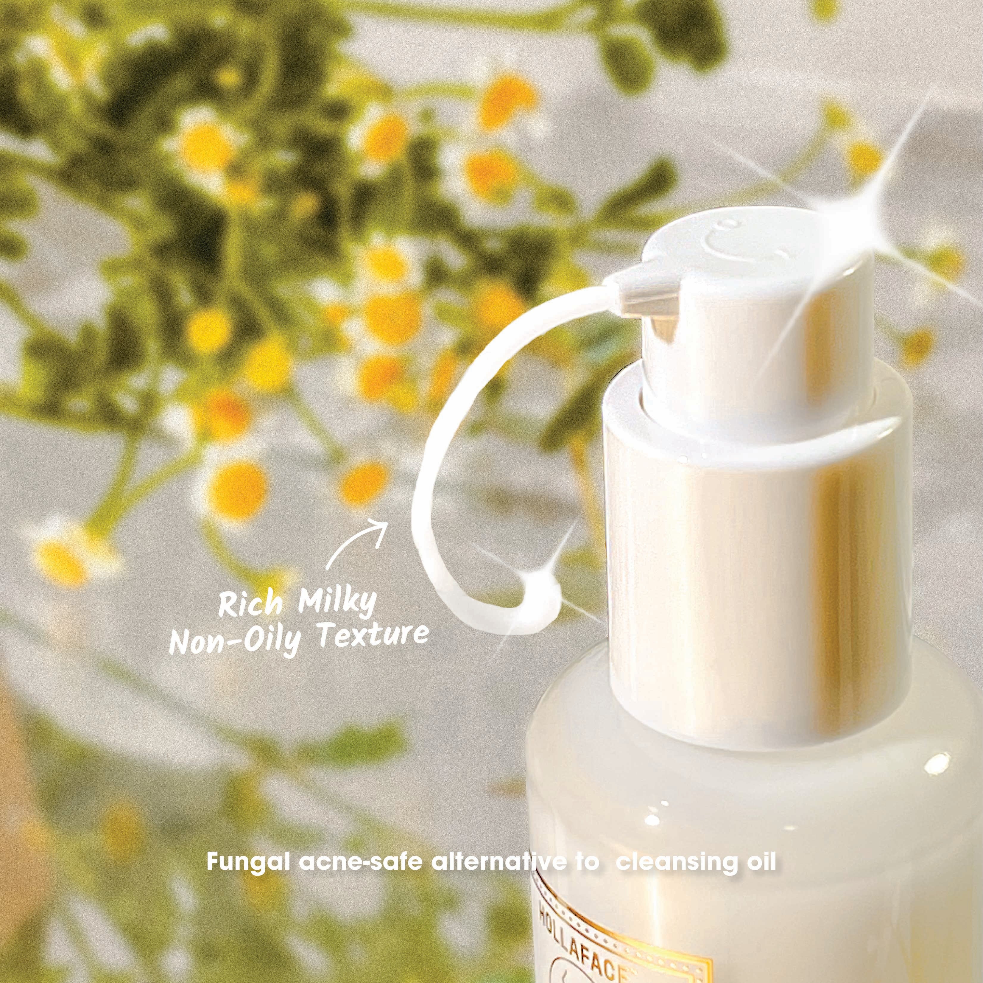 Hollaface Squalane 2-In-1 Hydra Clarifying Cleansing Milk + Makeup Remover (Pro Edition)