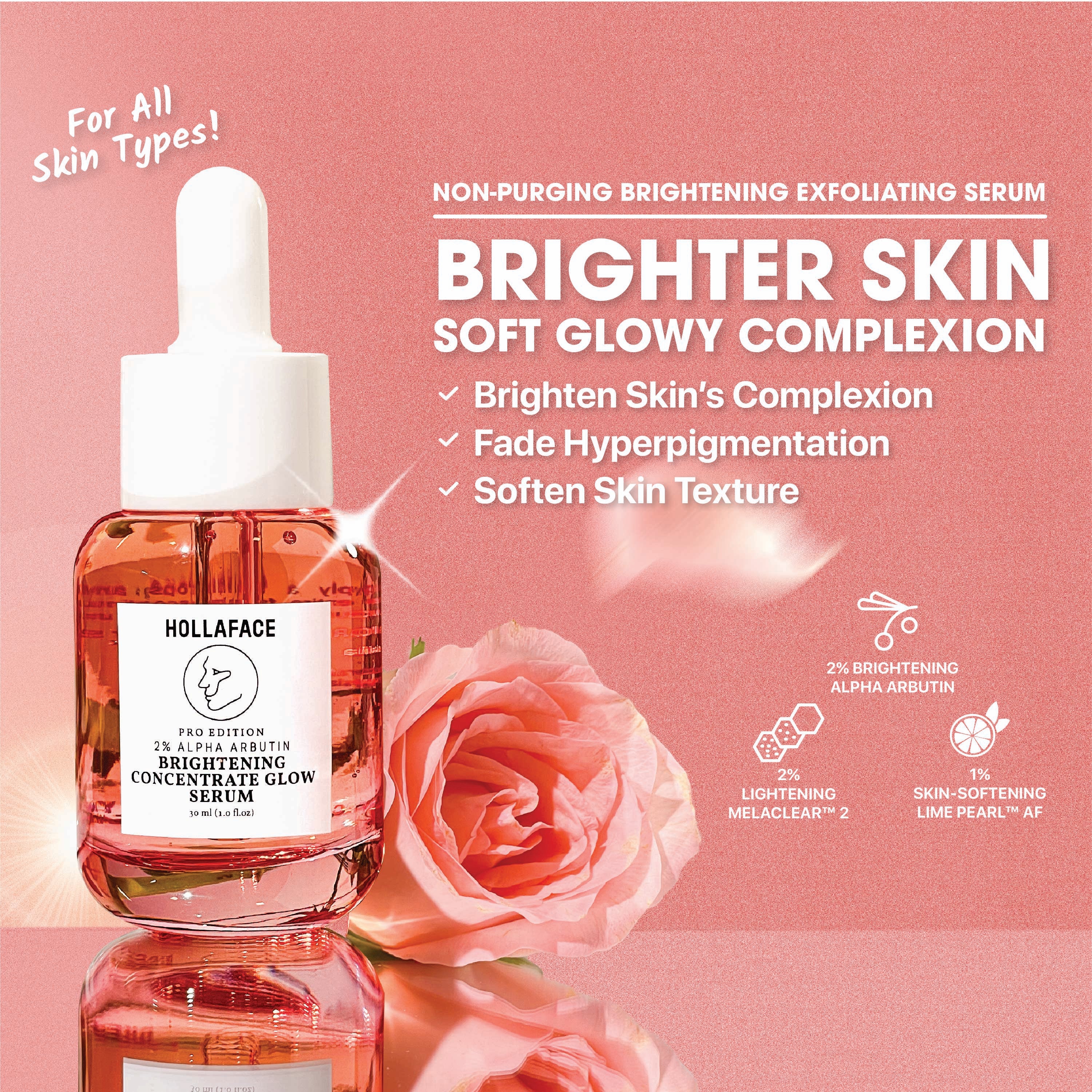 Hollaface Brightening Concentrate Glow Serum (Pro Edition)