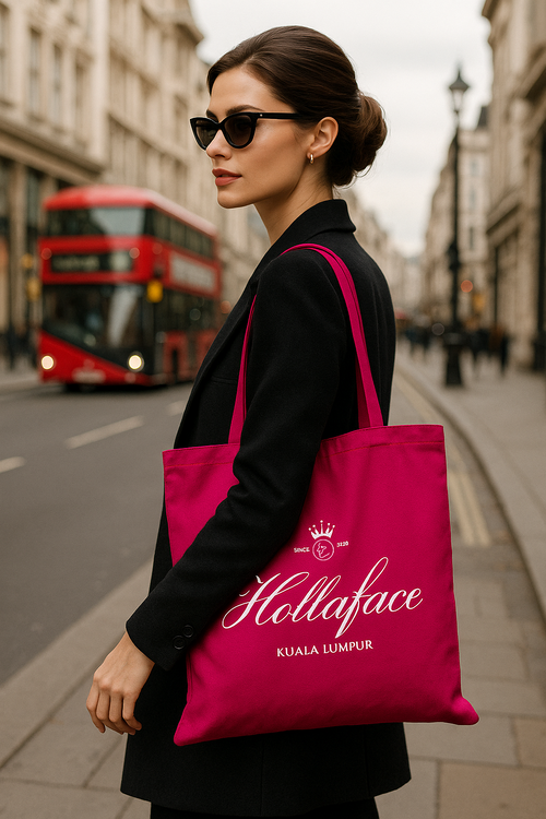 HOLLAFACE KUALA LUMPUR LIMITED EDITION MAGENTA TOTE BAG