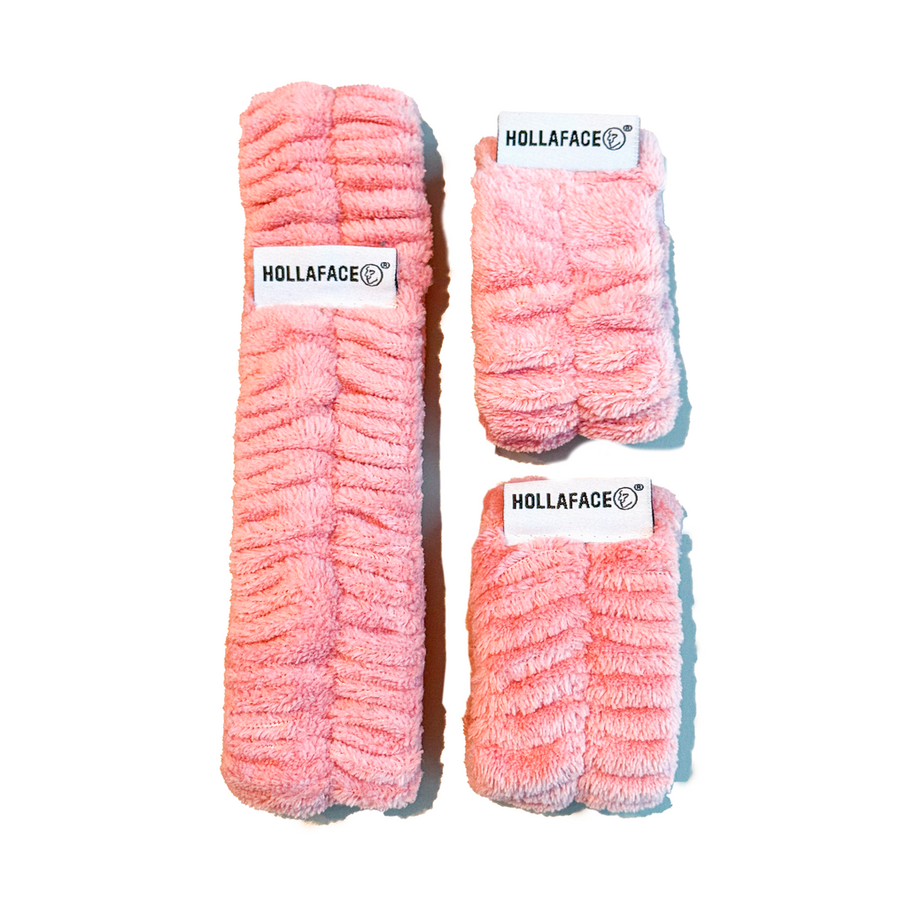 Hollaface Pink Headband + Wristband (Limited Edition)
