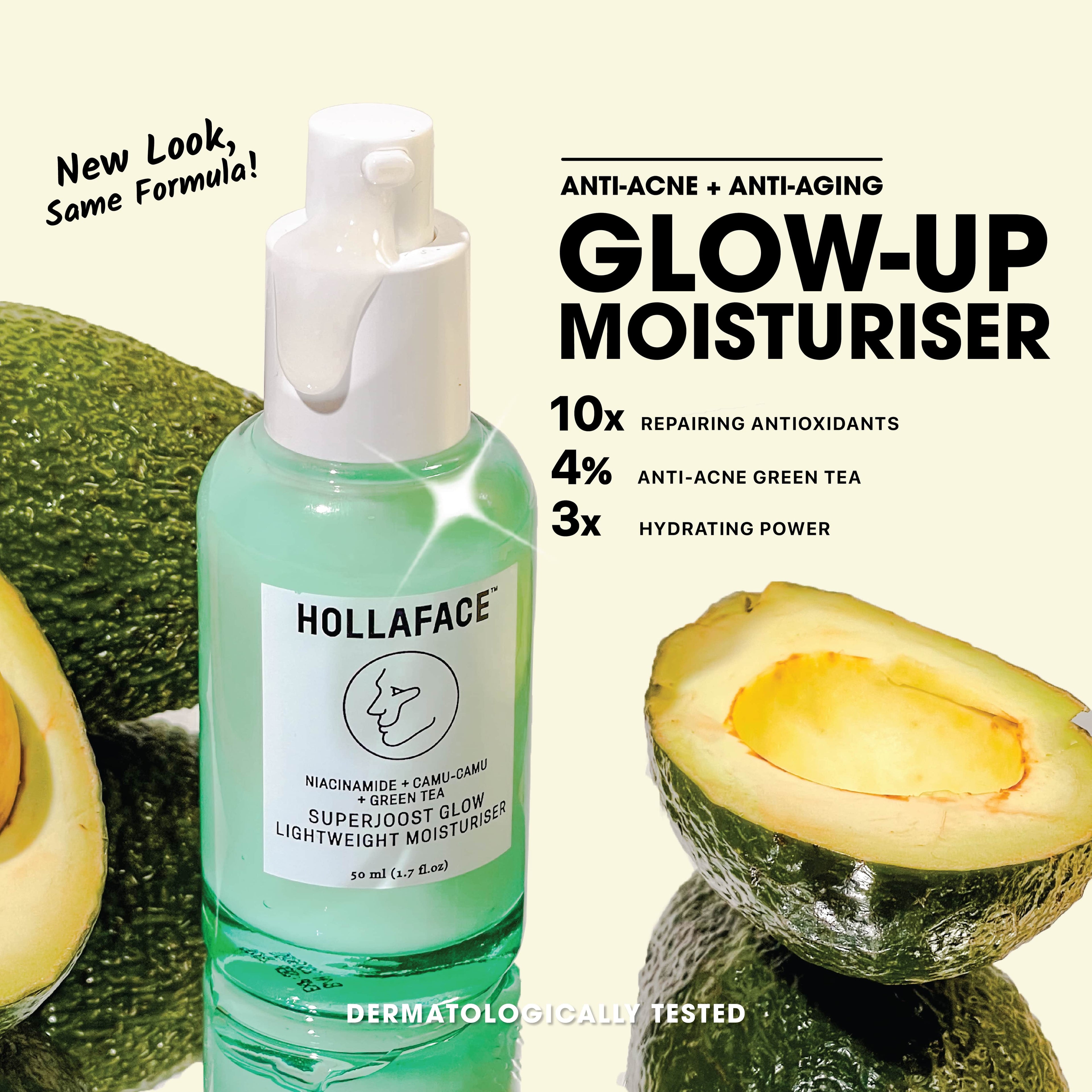 Hollaface SuperJoost Glow Lightweight Moisturiser (Blueprint Edition)(50mL)