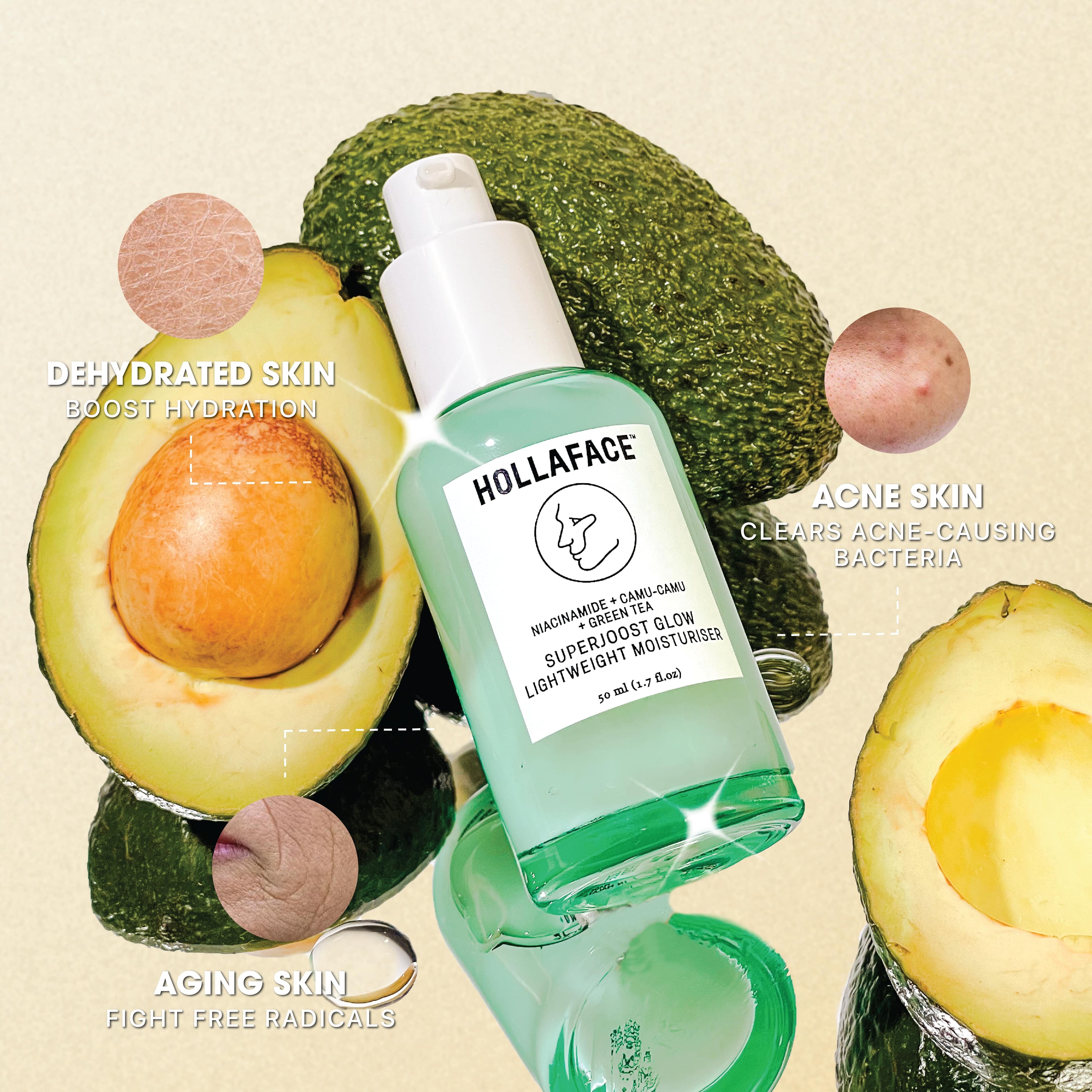 Hollaface SuperJoost Glow Lightweight Moisturiser (Blueprint Edition)(50mL)